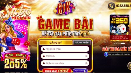 Rikvip cổng game trực tuyến lớn tại Việt Nam cung cấp nhiều trò chơi đánh bài hấp dẫn